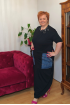 Plus size sukňa s riflovými vreckami - čierna